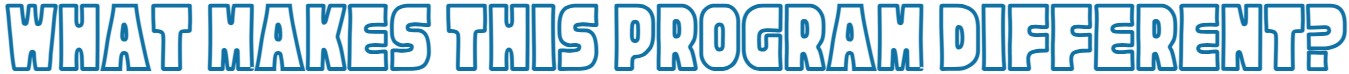 What makes this program different?